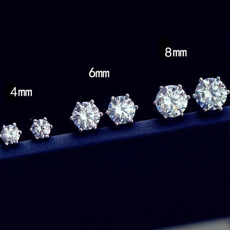 S925 Silver Zircon Earrings
