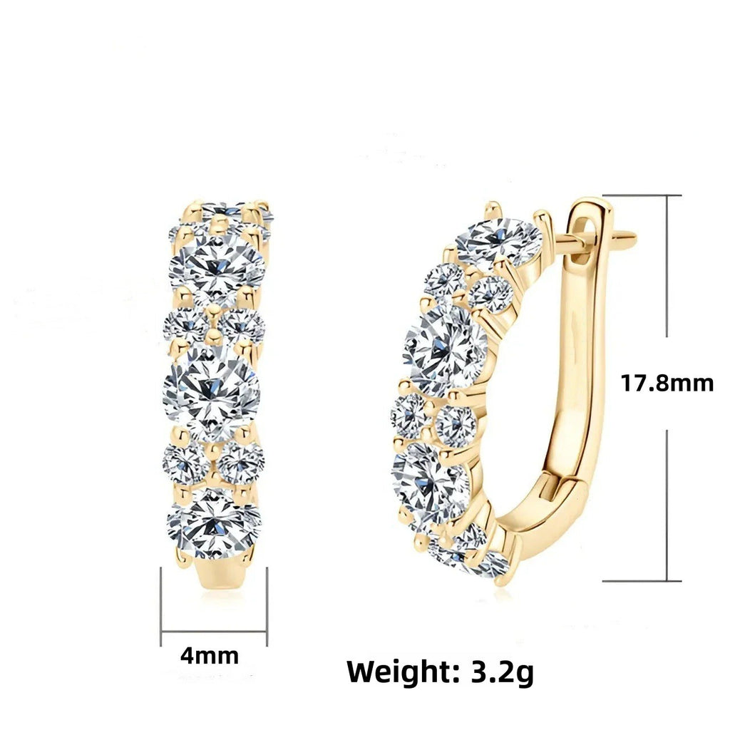 Moissanite-style Earrings