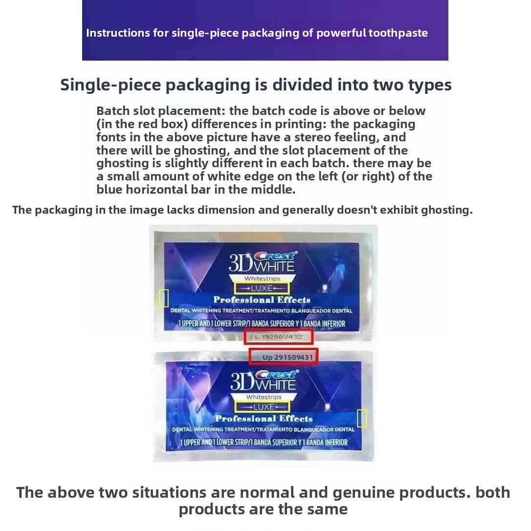 5 Pouches/10 White Strips 3D Whitestrips Teeth Whitening