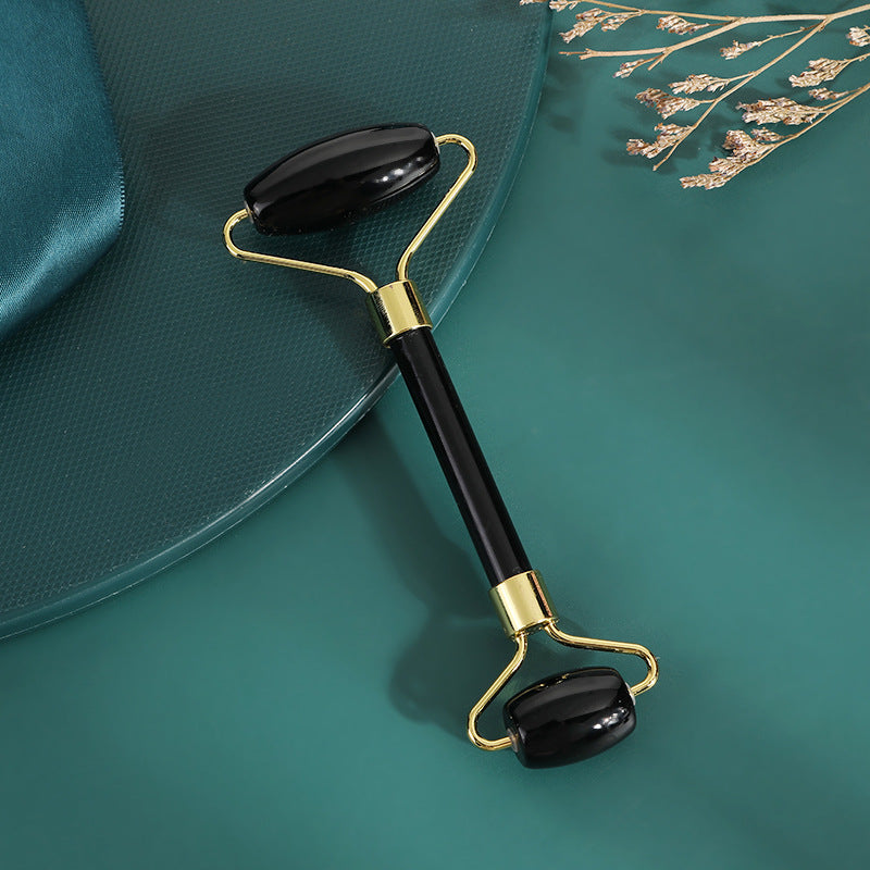 Double Head Jade Facial Roller and Gua Sha Massage Tool