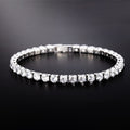 925 Silver Moissanite Tennis Chain Bracelet Necklace