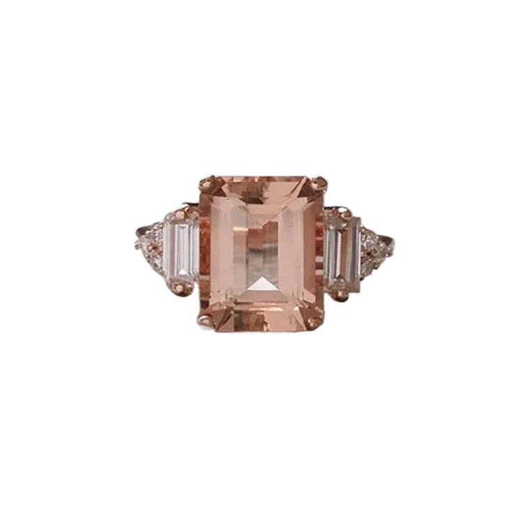 925 Sterling Silver Diamond Ring Romantic Women Engagement Wedding Festival Ring