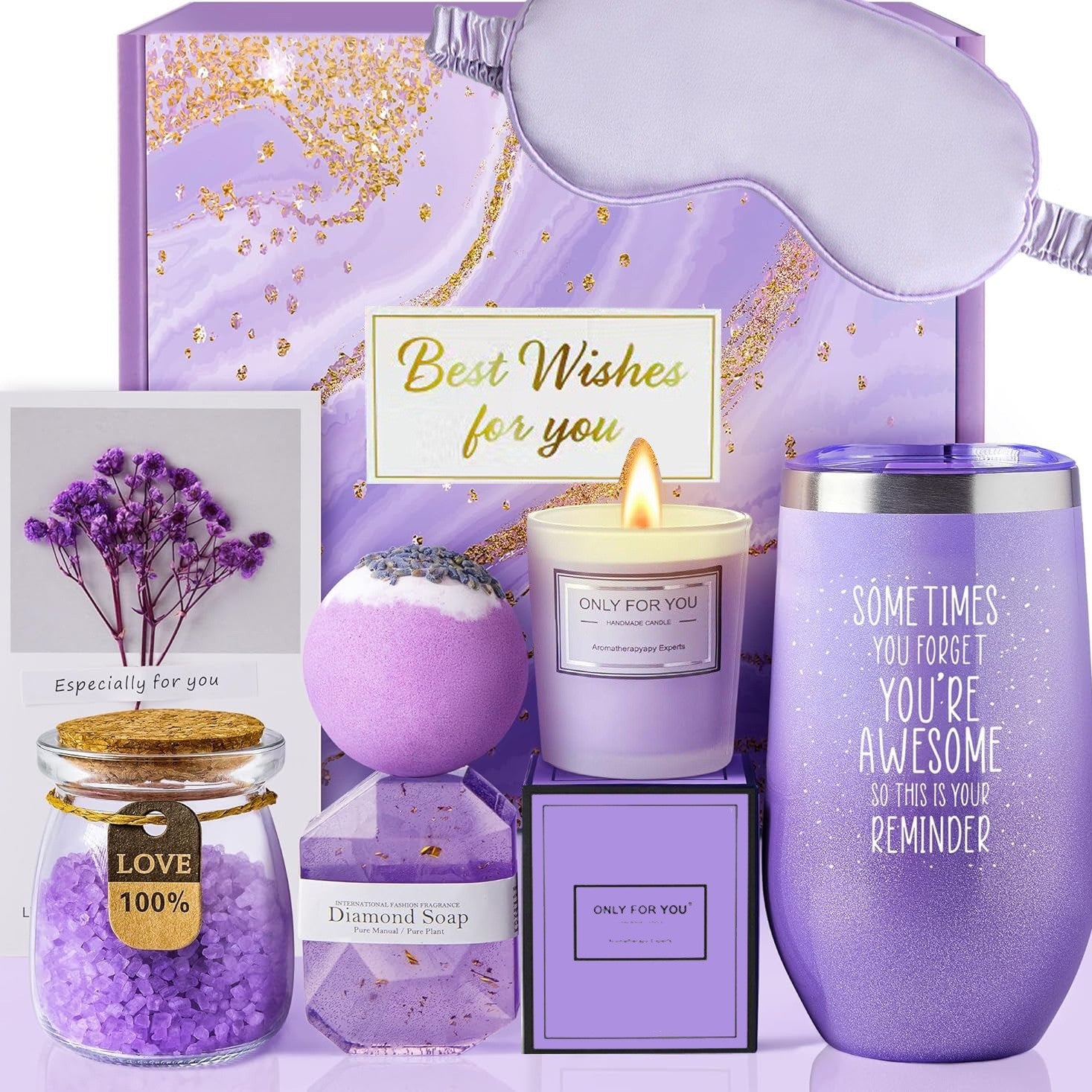 Pink and Purple Spa Gift Box Set