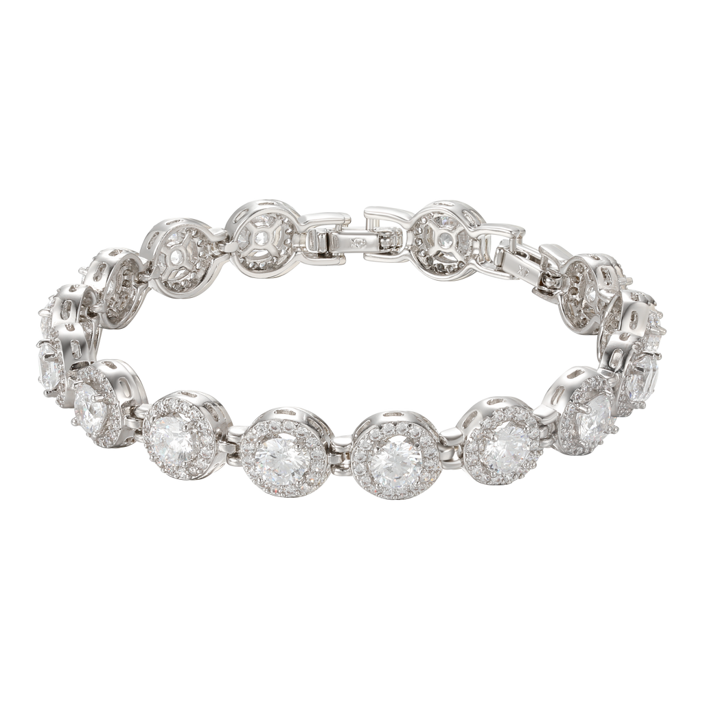 Light luxury sparkling alloy bracelet