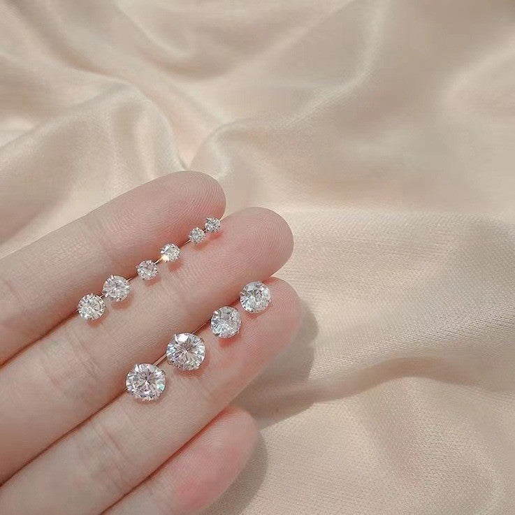 S925 Silver Zircon Earrings