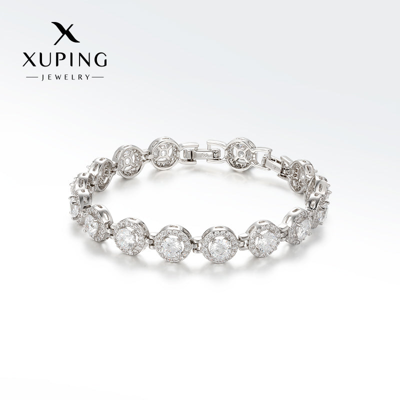 Light luxury sparkling alloy bracelet