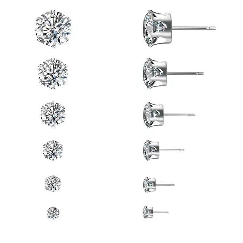 S925 Silver Zircon Earrings