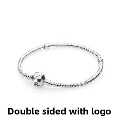 Pandora Style Snake Bone Chain Bracelet