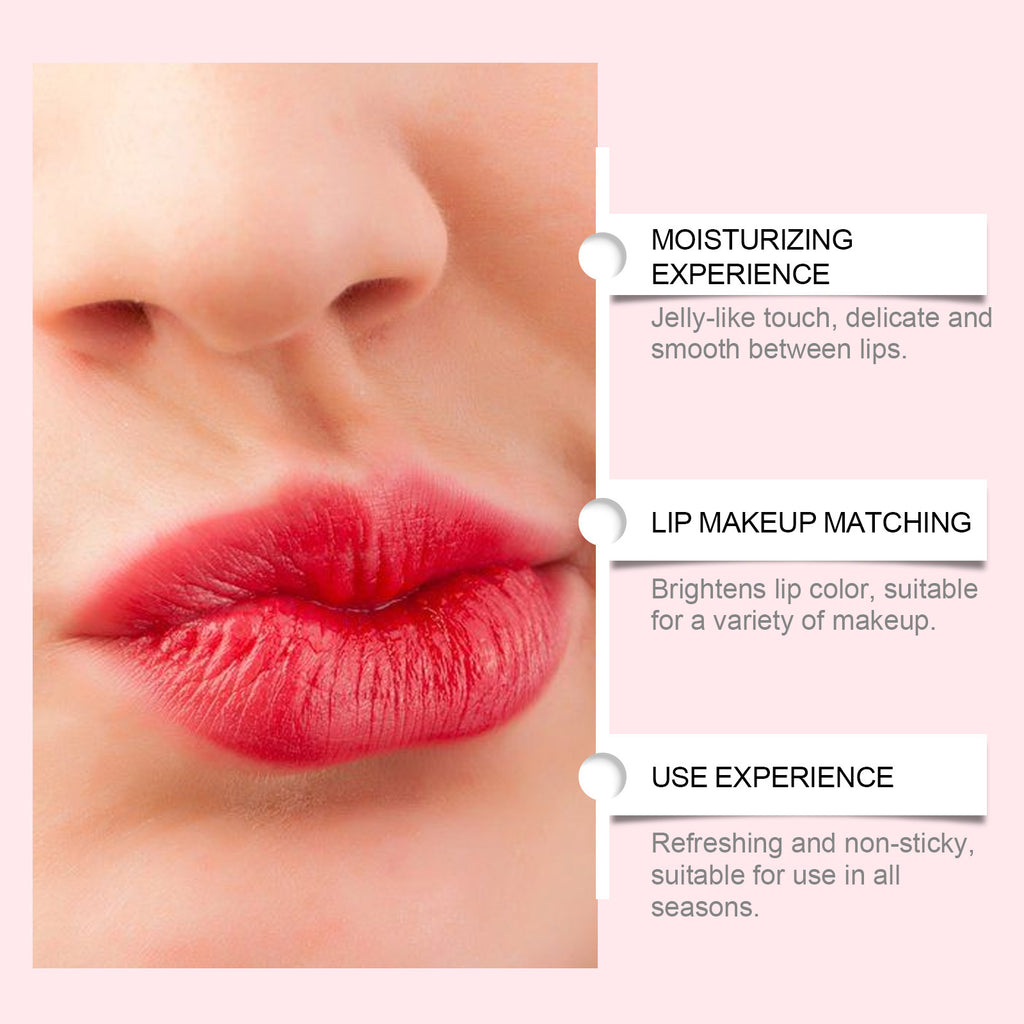 Watermelon Red Jelly Hydrating Moisturizing Lip Balm Nourishes Lips Improves Dryness Moisturizing Care Lip Balm